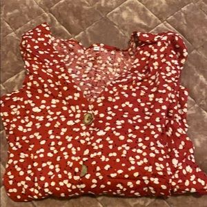 Shein button down blouse